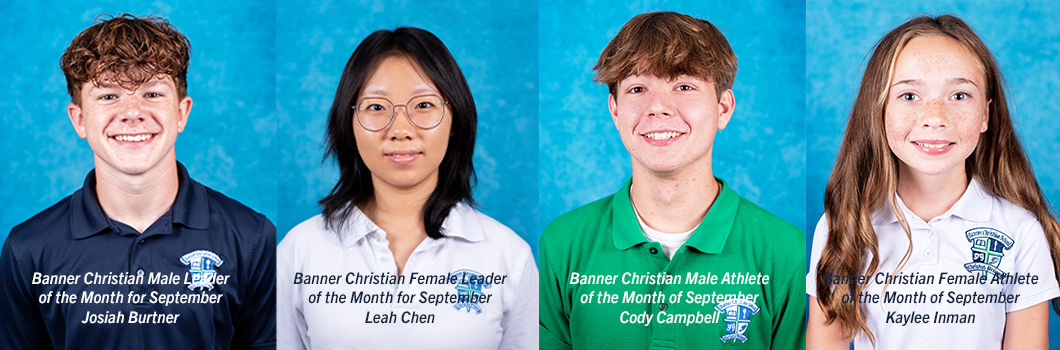 Banner Christian Recognizes Leaders, Athletes of the Month for September