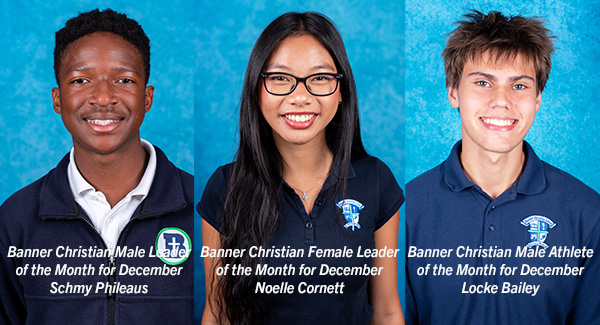 Banner Christian Leaders, Athlete of the Month Honorees for December