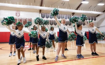 Banner Bearcats vs. Grove Christian Cheerleaders Banner Bearcats vs. Grove Christian Cheerleaders