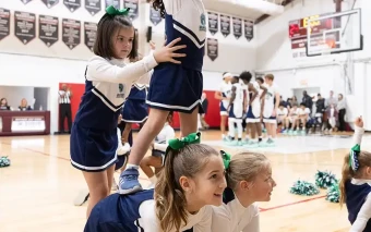 Banner Bearcats vs. Grove Christian Cheerleaders Banner Bearcats vs. Grove Christian Cheerleaders
