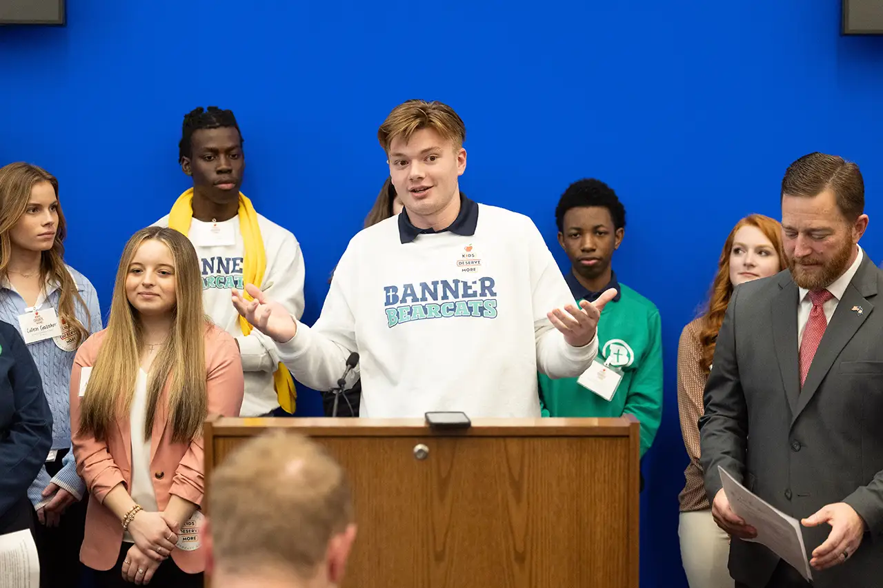 Banner Christian Students at Virginia State Capitol 